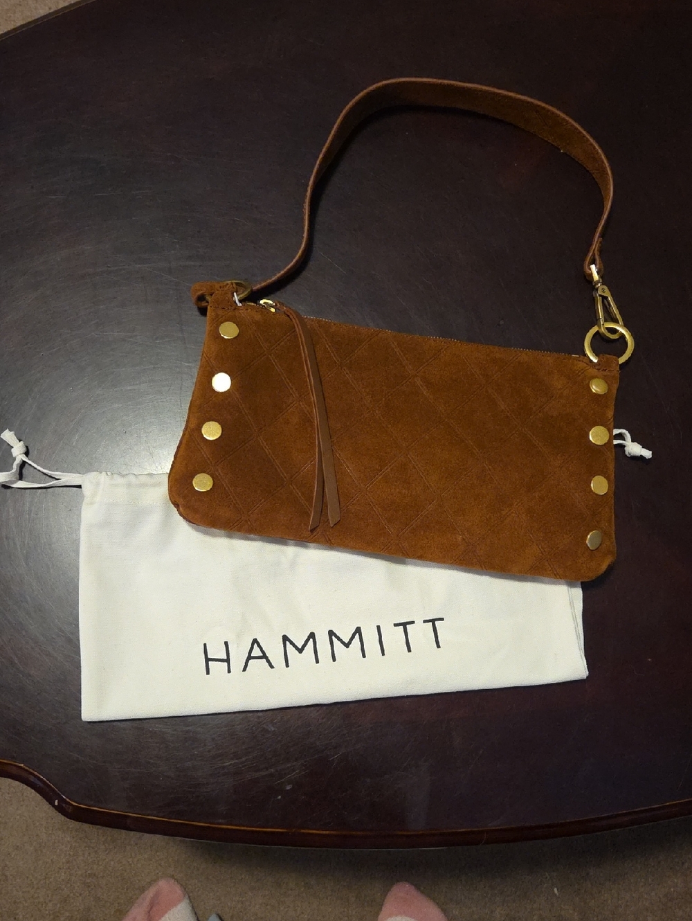 BRAND NEW Hammitt Kyle Suede Handbag - Picture 5 of 7